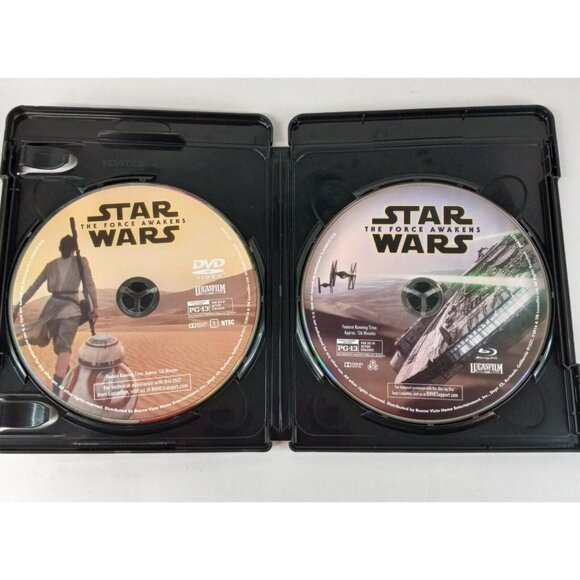 Star Wars Revenge of the Sith DVD & The Force Awakens Blu-Ray & DVD Movies GUC - Picture 8 of 8